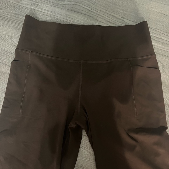 LIKE NEW Athleta Salutation Stash Flare Pant Toasted Brown - Picture 5 of 7